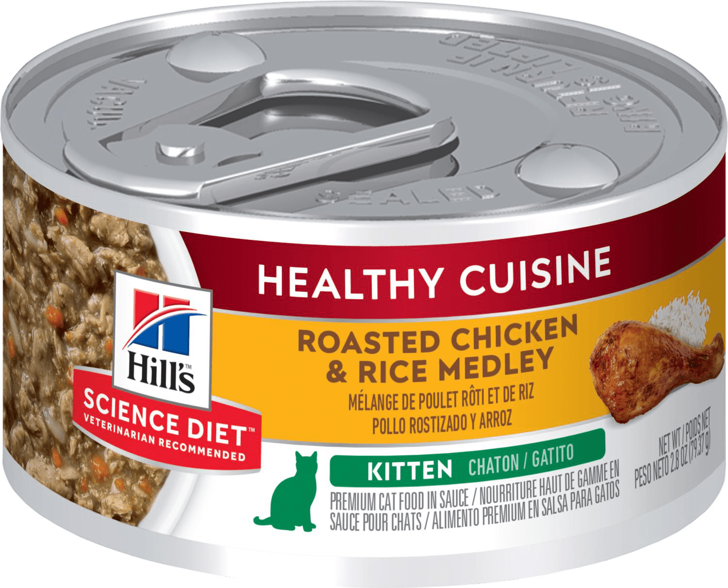 Hill's Science Diet Kitten Healthy Cuisine Roasted Chicken & Rice Medley